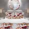 Designart 'Floral Pattern with Roses and Lily' Modern & Contemporary Bedding Set - Duvet Cover & Shams